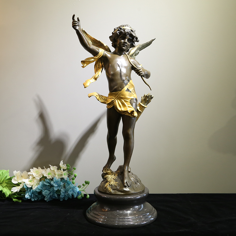 青铜雕塑 小天使丘比特爱神 人物雕像