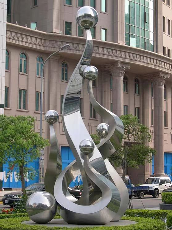 户外不锈钢城市雕塑 景观雕像
