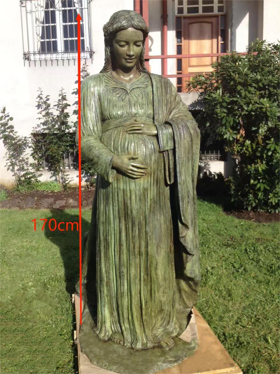 公园装饰景观 孕妇人物铜雕雕塑