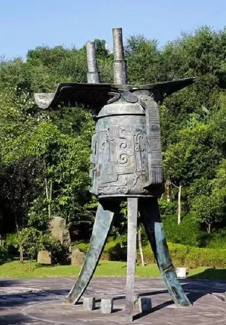 青铜铸造中国古代酒爵酒具雕塑